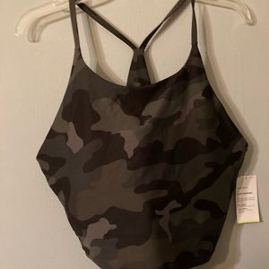 Camo Light Support PowerSoft Longline Sports Bra for Women